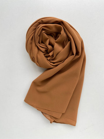 Chiffon Hijab - Sahara Brown