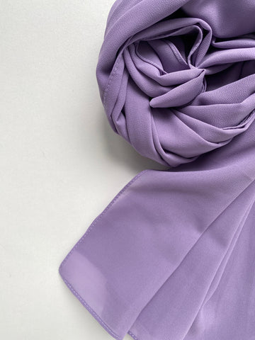 Hijab en mousseline - Violet