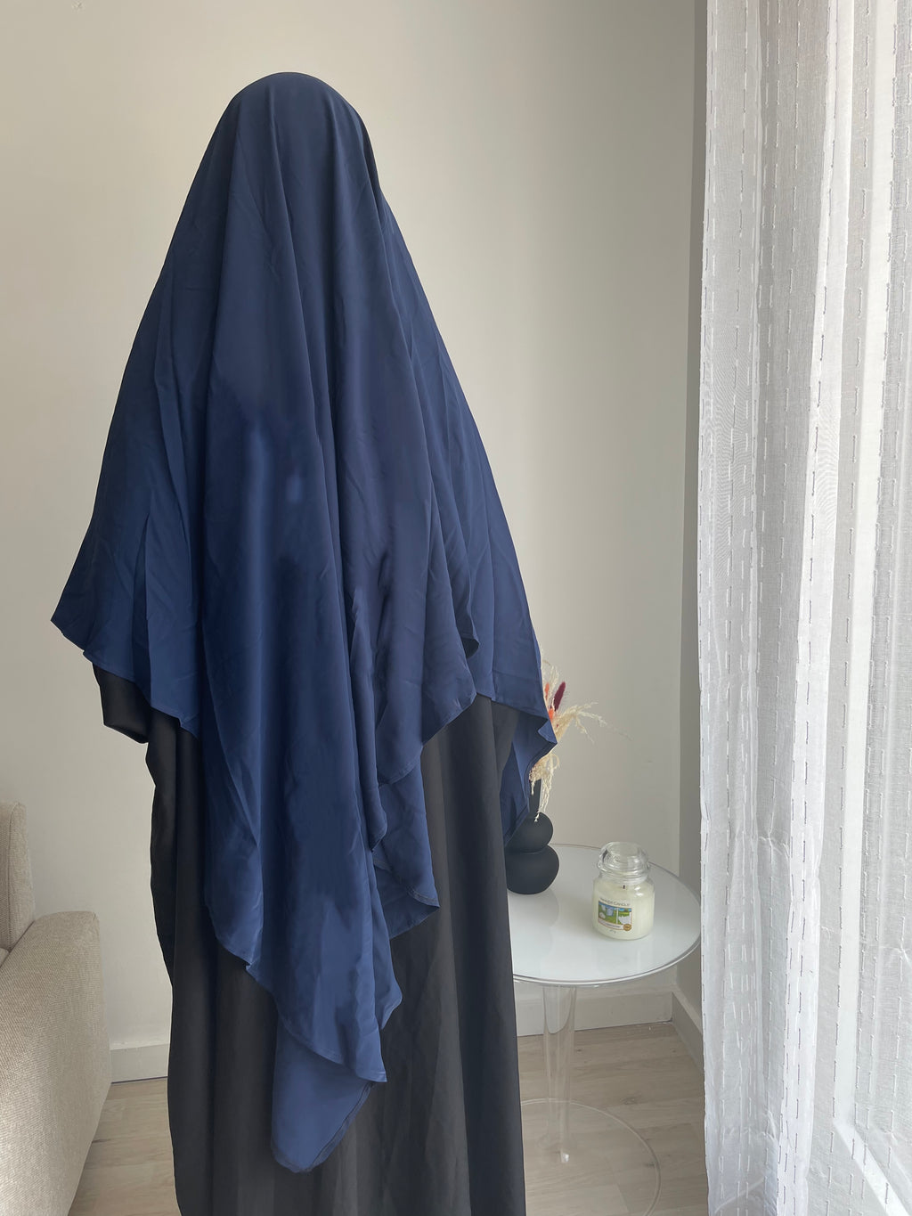 Khimar long en soie de Médine