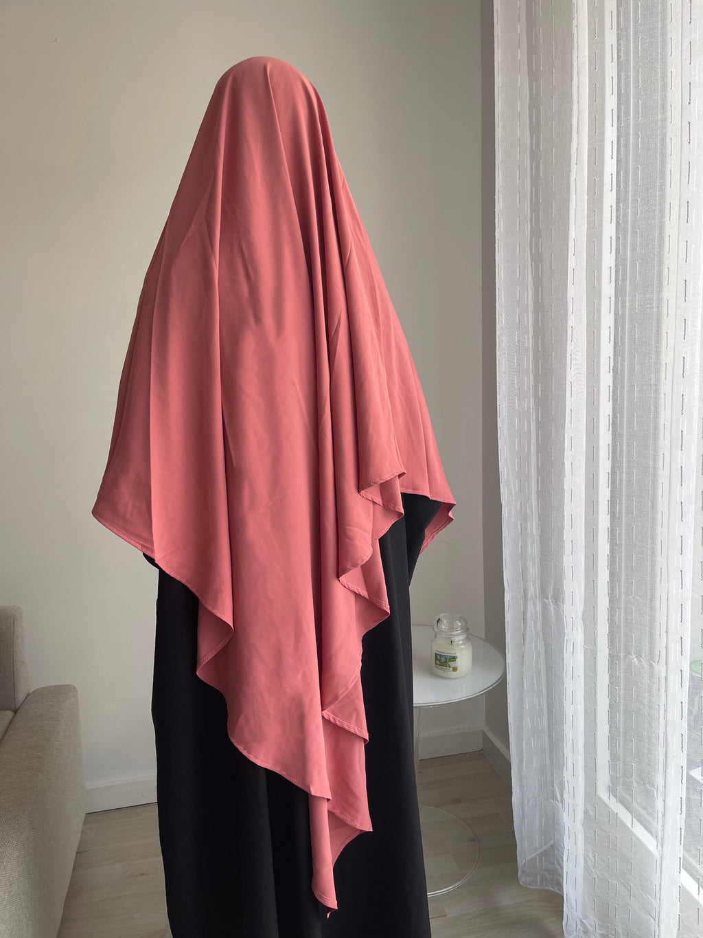 Khimar long en soie de Médine