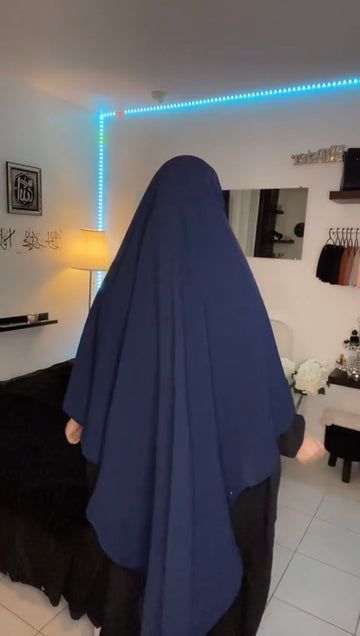 Khimar long en soie de Médine